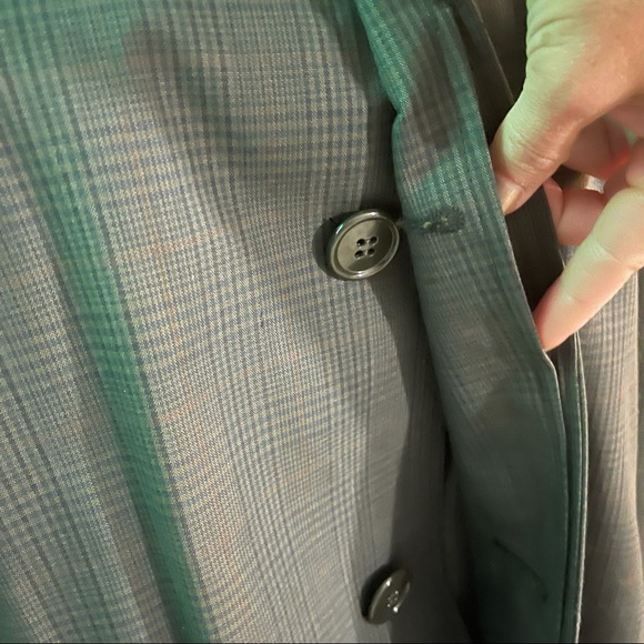 Vtg Towncraft Plaid Removable Furry Lined Coat 38 - Picture 9 of 9